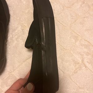 Black Ultra-cushion Slip on vans.